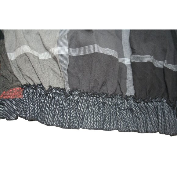 Desigual Abstract Print Patchwork Dress Ruffle Medium Boho Dark Artsy Streetwear - Picture 5 of 13